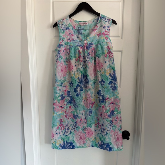 Vintage Floral Nightie DressPastel Cottagecore Summer S/M Lounge to Street Style - Picture 2 of 6